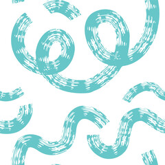 Seamless abstract pattern with squiggles and scribbles. Weaved curved lines. Chaotic ink scribbles decorative texture. Messy doodles, wavy and curly lines.