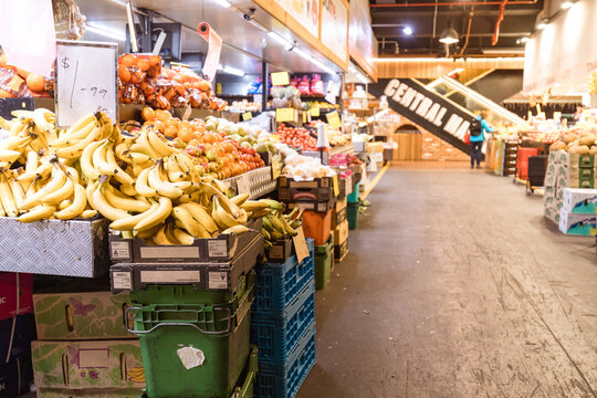 Fresh fruit and vegetable stall at the Adelaide Central Market