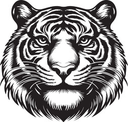 tiger head vector