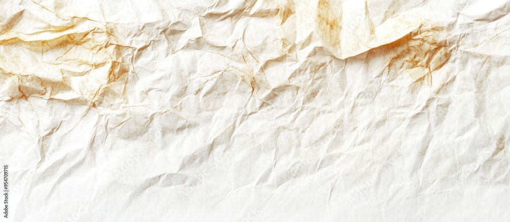 Fototapete Natural Japanese recycled paper texture Horizontal backdrop Isolated on white. with copy space image. Place for adding text or design