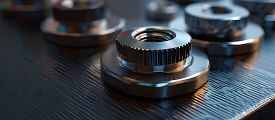 Metal sheet screw. with copy space image. Place for adding text or design