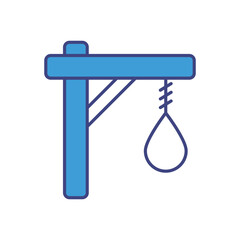 Hanged Man icon vector stock illustration