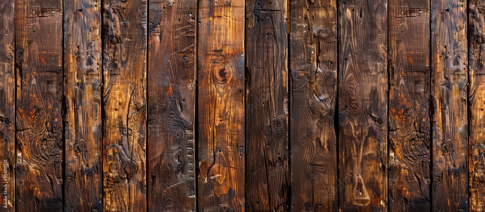 Aufkleber Surface of an aged textured wooden backdrop with a tint. with copy space image. Place for adding text or design