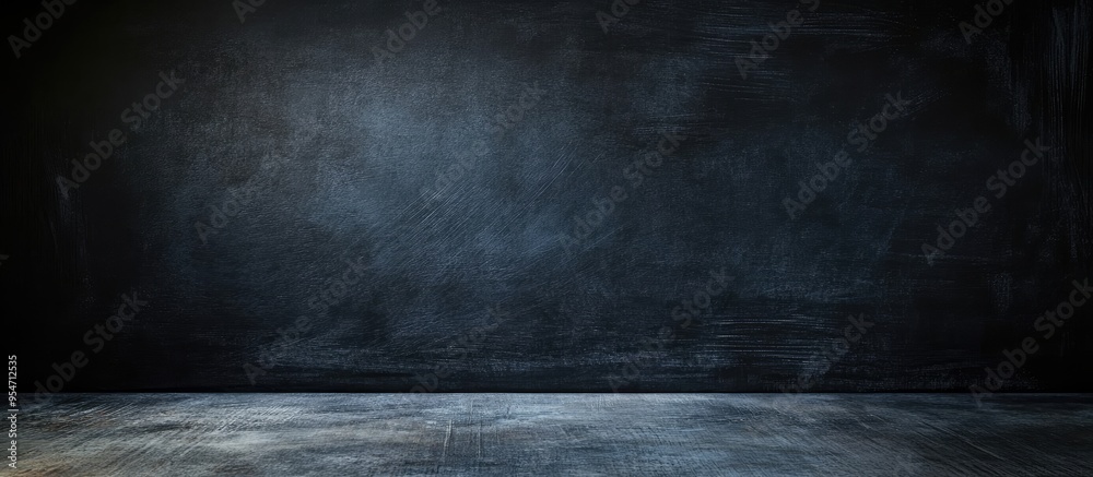 Aufkleber chalkboard texture background with spotlight effect blackboard wall backdrop wallpaper in a dark ton