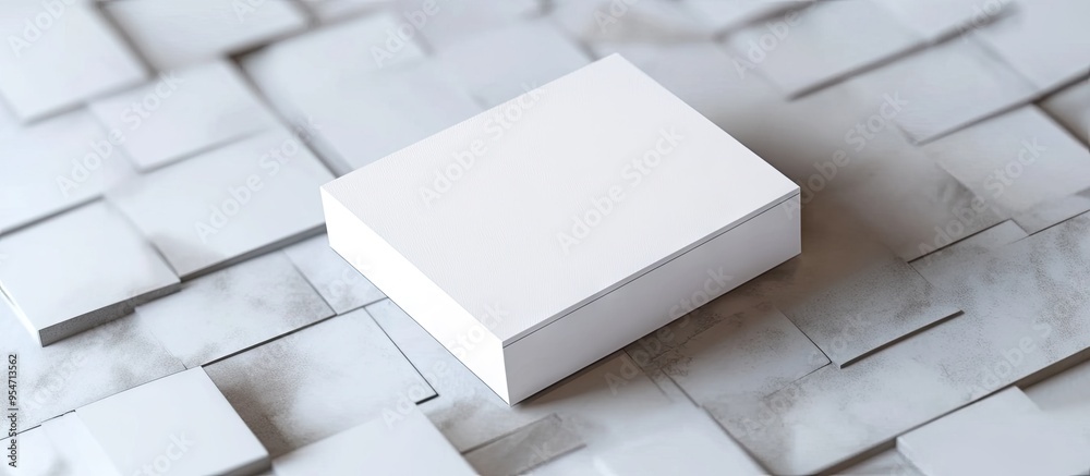 Aufkleber blank business card mockup template. with copy space image. place for adding text or design