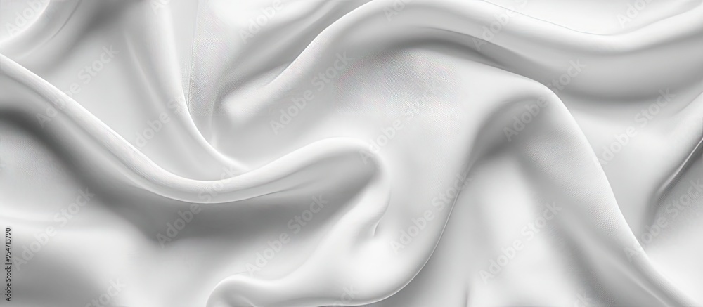 Fototapete white fabric texture. with copy space image. place for adding text or design
