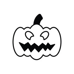 Jack-o'-Lantern icon vector stock illustration