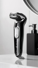 19 Elegant and highquality shaver, assorted lengths, ergonomic handle, sleek bathroom