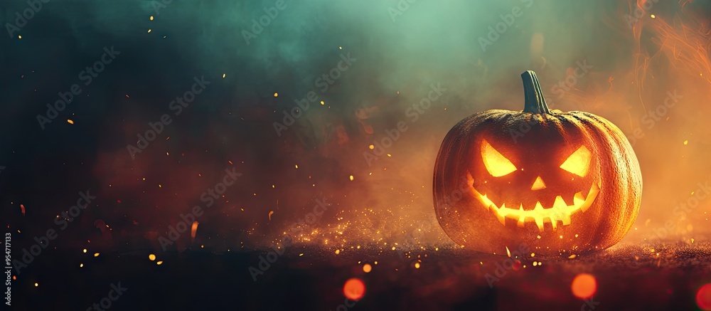 Aufkleber halloween festive background. with copy space image. place for adding text or design