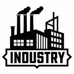 Industry Factory building logo for all company vector 