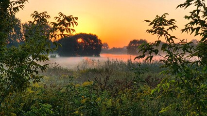 sunset over the river © Антон Максименко