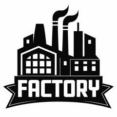 Industry Factory building logo for all company vector 