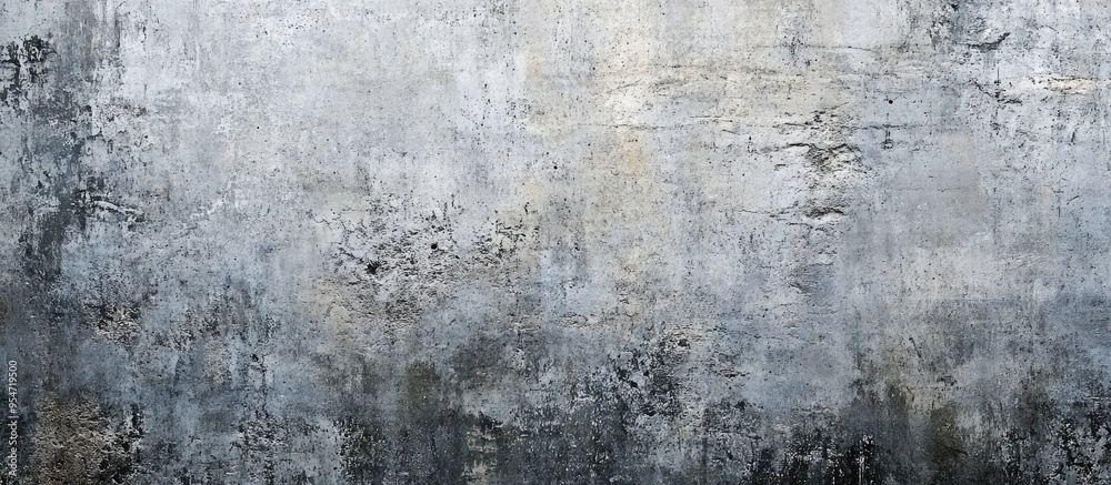 Aufkleber a panorama of grunge gray concrete and cement texture or background copy space area for text graphic