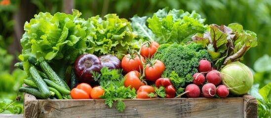 Fresh myoga on leafy greens. with copy space image. Place for adding text or design