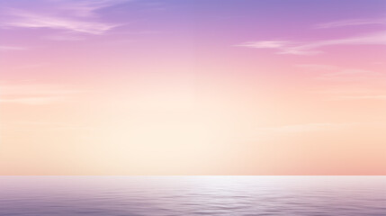 Obraz premium Soothing Dusk Over Tranquil Ocean With Soft Pastel Sky