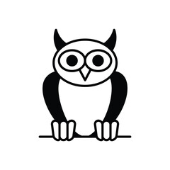 Owl icon vector stock illustration