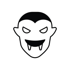 Vampire icon vector stock illustration