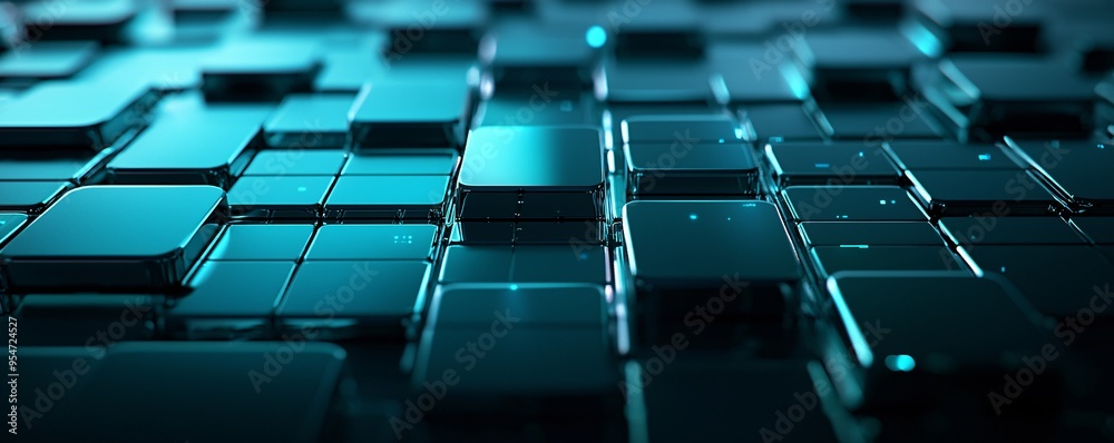 Poster abstract 3d grid representing a website s architecture, backend development visualization, digital i