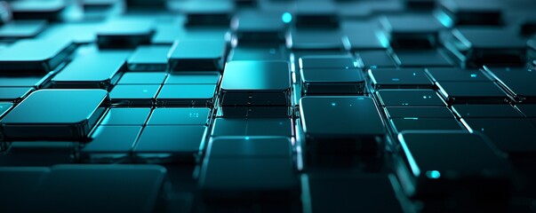 Obraz premium Abstract 3D grid representing a website s architecture, backend development visualization, digital infrastructure.