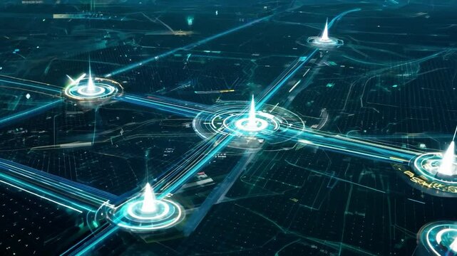 Exploring innovative urban transportation systems in a futuristic city layout