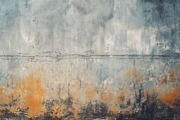 Obraz premium A close up photo showcasing the intricate pattern of a gray and brown wall, with a blurred background of a freezing winter landscape