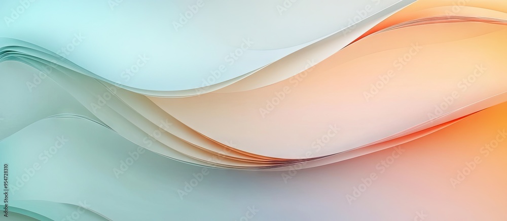 Fototapete Abstract pastel colored paper texture minimalist background Minimal geometric shapes and lines in soft colors. with copy space image. Place for adding text or design