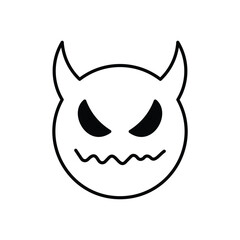 Devil Horns icon vector stock illustration