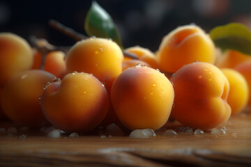 Peach fresh fruit vegetable food photography white background poster
