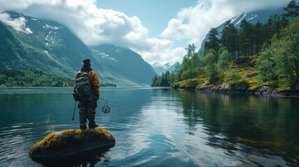 A group of tourists goes through the mountains with backpacks and tents. Camping in tents in the mountains. Travel concept. Mountains. Tourism. Camping. Hiking. Walking tour. Overcoming difficulties