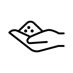 Salt icon in thin line style vector illustration graphic design