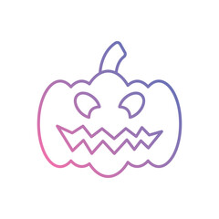 Jack-o'-Lantern icon vector stock illustration