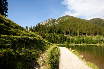 Lake Spitzingsee,  Bavaria, Germany in summertime