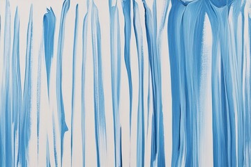 Icy Blue Paint Stroke Texture on a Canvas