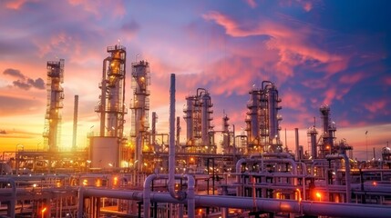 Obraz premium an oil refinery