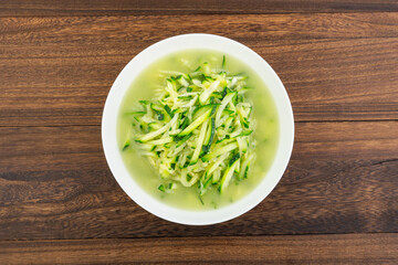A dish of home-cooked fried pumpkin shreds