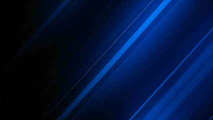 Fototapeta premium Deep blue abstract background with gradient diagonal lines, suitable for elegant and professional designs.