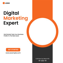 Creative Marketing Agency New Corporate Social Media Post Template 