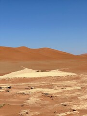 Namibia sand dunes in the desert