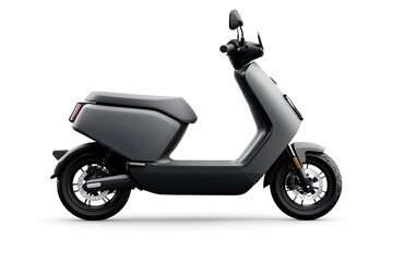 Obraz premium A sleek, modern electric scooter isolated on a white background.