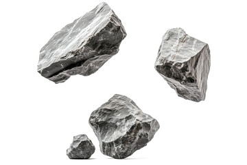 Fototapeta premium Falling Rocks, Isolated with Transparent Background