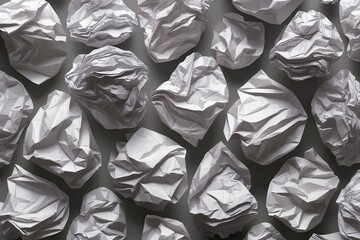 Three Dimensional Abstract Background with Crumpled Paper Textures
