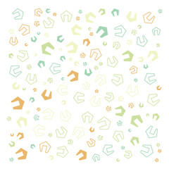 Geometric Soft Seamless Pattern Design Background with Pastel Color