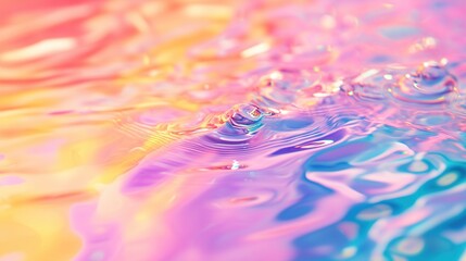 Grainy iridescent holographic gradient background.