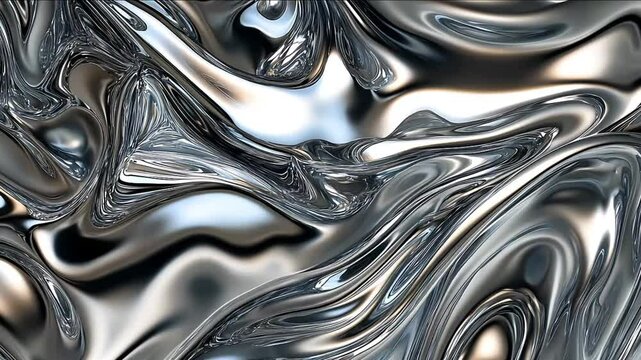 liquid shiny silver background. silver foil. Texture background