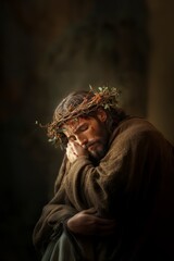 Obraz premium Jesus Christ: Central Figure of Christian Theology, Divine Savior and Redeemer.
