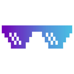 Colorful Summer Beach Sunglasses. Flat Vector Graphic Design