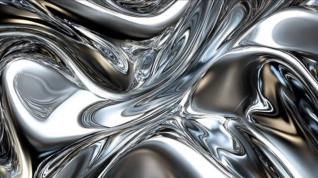 liquid shiny silver background. silver foil. Texture background
