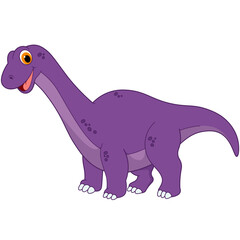 Cute Diplodocus Dinosaur Illustration