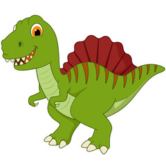 Cute Spinosaurus Dinosaur Illustration