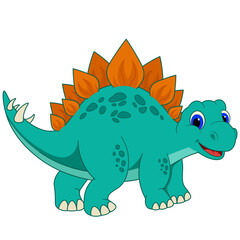 Cute Stegosaurus Dinosaur Illustration